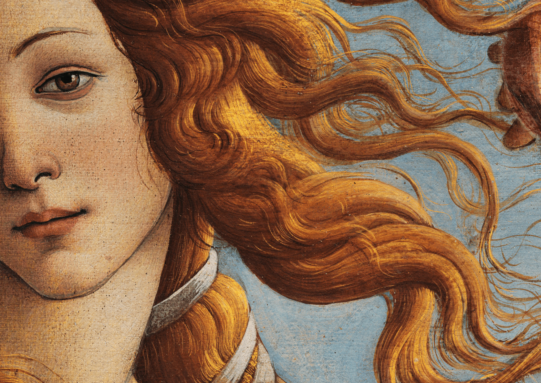 Meisterwerk der Renaissance: Ausschnitt aus Botticellis Geburt der Venus
